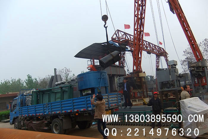 金屬屑壓塊機發(fā)貨現場