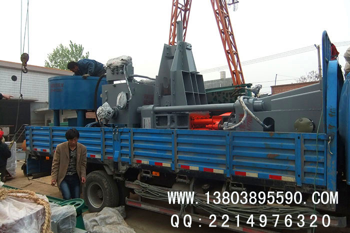 金屬屑壓塊機發(fā)貨現場